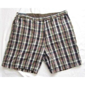 Men's Boston Trader Cotton Plaid Shorts Sz 42 (MP213)